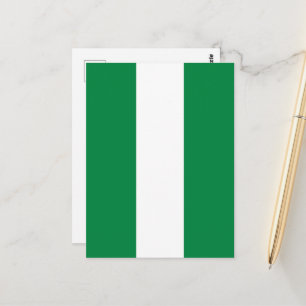 Nigeria-Flagge Postkarte