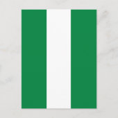 Nigeria-Flagge Postkarte (Vorderseite)