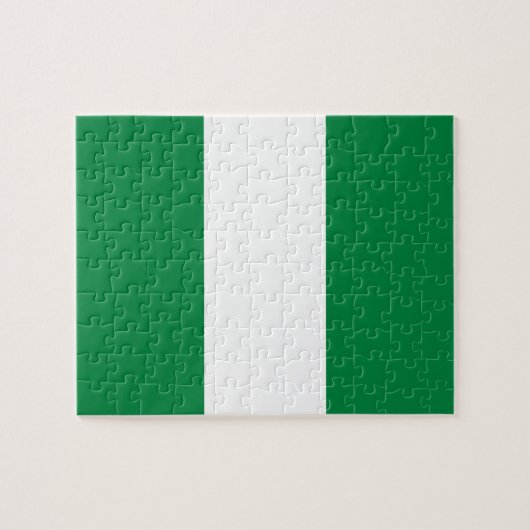 Nigeria-Flagge Puzzle (Horizontal)