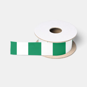 Nigeria-Flagge Satinband