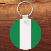 Nigeria-Flagge Schlüsselanhänger (Vorderseite)