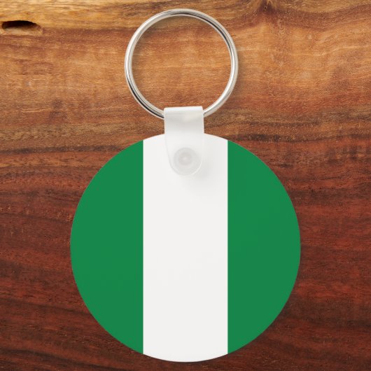 Nigeria-Flagge Schlüsselanhänger (Vorderseite)