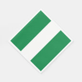 Nigeria-Flagge Serviette (Ecke)