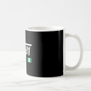 Nigeria-Flagge-Sportstrikot Kaffeetasse