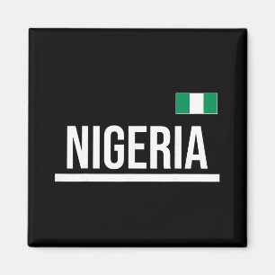 Nigeria-Flagge-Sportstrikot  Magnet