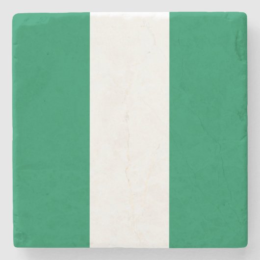 Nigeria-Flagge Steinuntersetzer (Vorderseite)