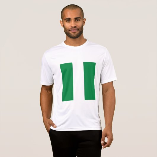 Nigeria-Flagge T-Shirt (Vorne ganz)