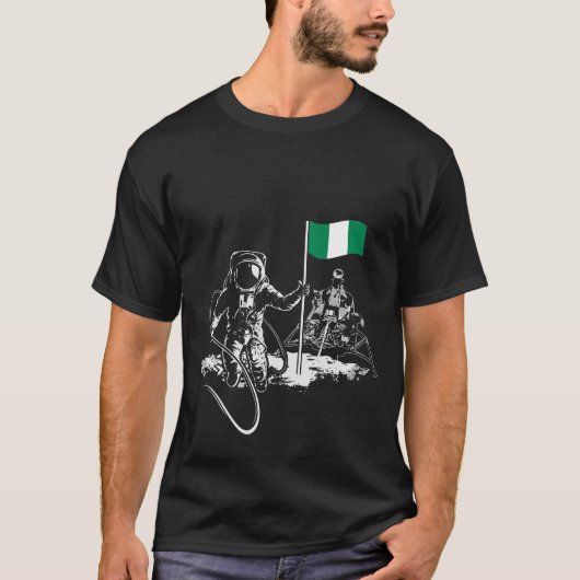 Nigeria Flagge T-Shirt (Vorderseite)