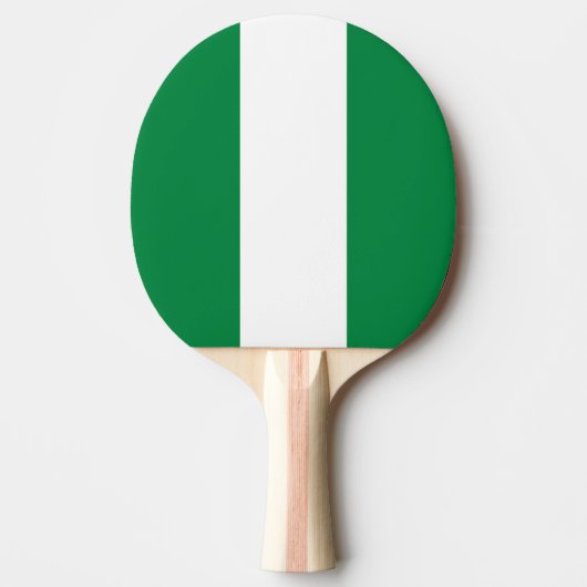 Nigeria-Flagge Tischtennis Schläger (Vorderseite)
