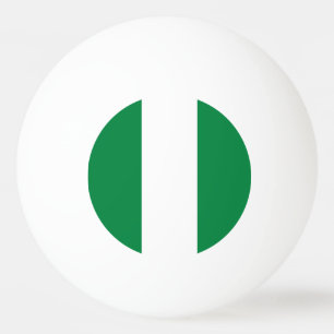 Nigeria-Flagge Tischtennisball