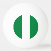 Nigeria-Flagge Tischtennisball (Rückseite)