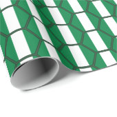 Nigeria-Flaggen-Bienenwaben-Packpapier Geschenkpapier (Rolleneckpunkt)