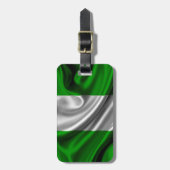 Nigeria-Flaggen-Gewebe Gepäckanhänger (Vorderseite vertikal)