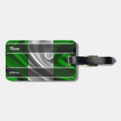 Nigeria-Flaggen-Gewebe Gepäckanhänger (Rückseite horizontal)
