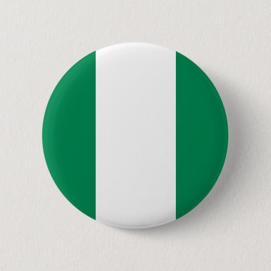 Nigeria-Flaggen-Knopf Button (Vorderseite)