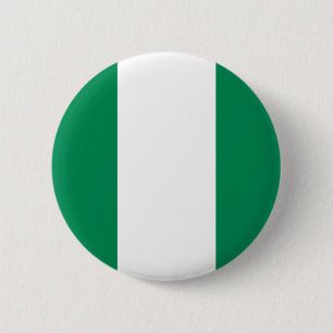 Nigeria-Flaggen-Knopf Button