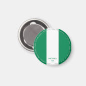 Nigeria-Flaggen-Magnet Magnet (Vorderseite/Rückseite)