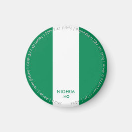 Nigeria-Flaggen-Magnet Magnet