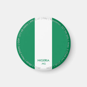 Nigeria-Flaggen-Magnet Magnet