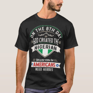 Nigeria Flaggen-Souvenirs für Nigerianer Männer un T-Shirt