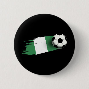 Nigeria-Flaggen-Trikot Nigerianisches Fußballteam Button