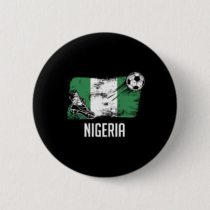 Nigeria-Flaggen-Trikot Nigerianisches Fußballteam Button