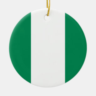Nigeria-Flaggen-Verzierung Keramikornament