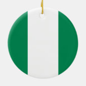 Nigeria-Flaggen-Verzierung Keramikornament (Hinten)