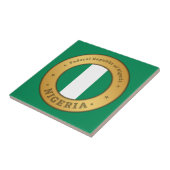 Nigeria-Flaggenabzeichen Fliese (Seite)