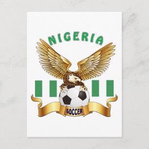 Nigeria Football Designs Postkarte