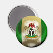 Nigeria Football Magnet (Vorderseite/Rückseite)