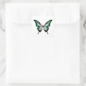 Nigeria Frack Butterfly Flag Quadratischer Aufkleber (Tasche)