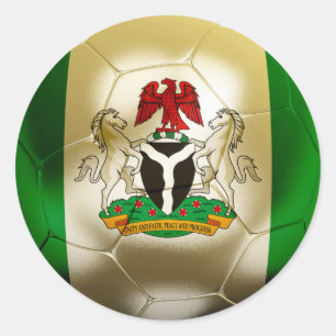 Nigeria-Fußball Runder Aufkleber