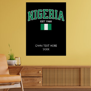 Nigeria Gegr. 1960 — Personalisiertes Erbe des Sto Poster