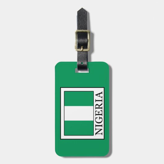 Nigeria Gepäckanhänger (Vorderseite vertikal)