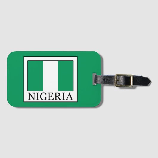 Nigeria Gepäckanhänger (Vorderseite (Horizontal))