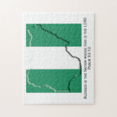 NIGERIA | Gesegnete Nation | NIGERIAN FLAG Puzzle (Vertikal)
