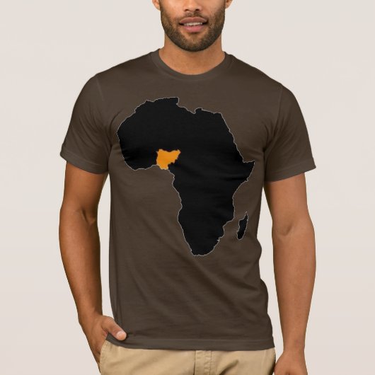 Nigeria-Herz von Afrika T-Shirt (Vorderseite)