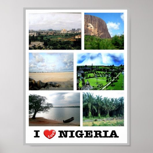 Nigeria - I Liebe - Poster (Vorne)