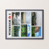 Nigeria - I Liebe - Puzzle (Horizontal)