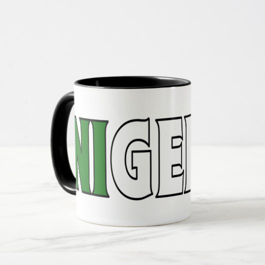 Nigeria-Kaffeetasse Tasse (Vorderseite Links)