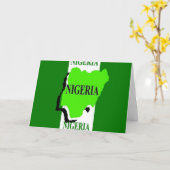 Nigeria Karte (Gelbe Blume)