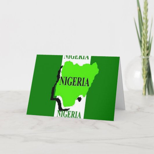 Nigeria Karte (Vorderseite)