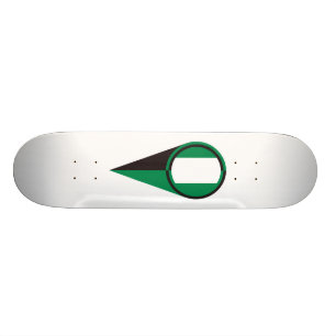 Nigeria-Karten-Zeiger-Standort-Flagge Skateboard