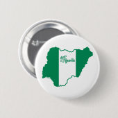 Nigeria-Knopf Button (Vorne & Hinten)