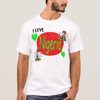 NIGERIA-Kopie, Nigeria_coa, Nigeria_coa, i-LIEBE T-Shirt