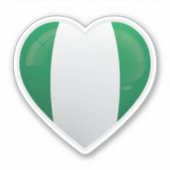 Nigeria-Liebe Aufkleber (Vorderseite)