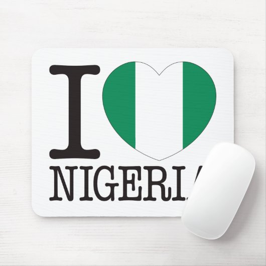 Nigeria-Liebe v2 Mousepad (Mit Mouse)