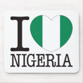 Nigeria-Liebe v2 Mousepad (Vorne)