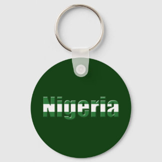 Nigeria-Logo in den Farben der nigerianischen Flag Schlüsselanhänger